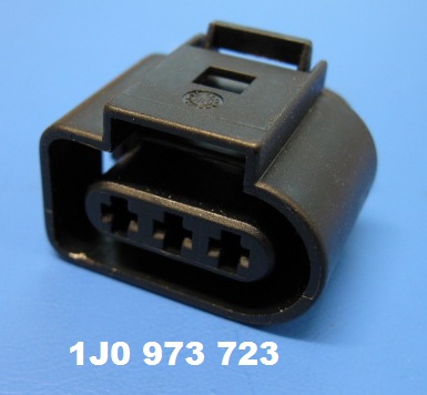 6 Pin Oval - Black GENUINE VW/AUDI Electrical Connector 1J0973733